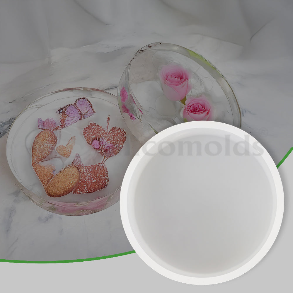 SILICOMOLDS - 4" X 50MM - ROUND COASTER MOLD - URP146-RM
